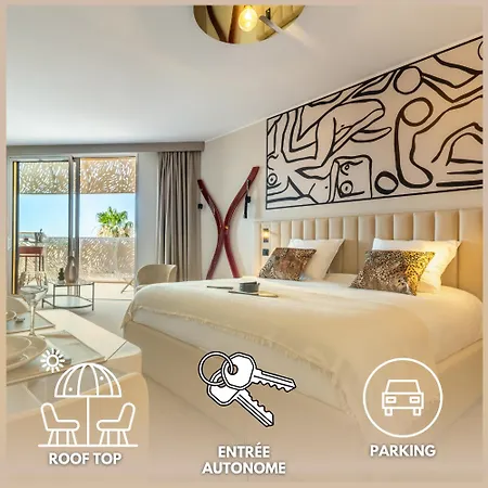 Apartment X Vibes Couple Only Design Rooftop Et Parking Village Naturiste Agde